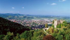 Blick über die Schauenburg in Oberkirch